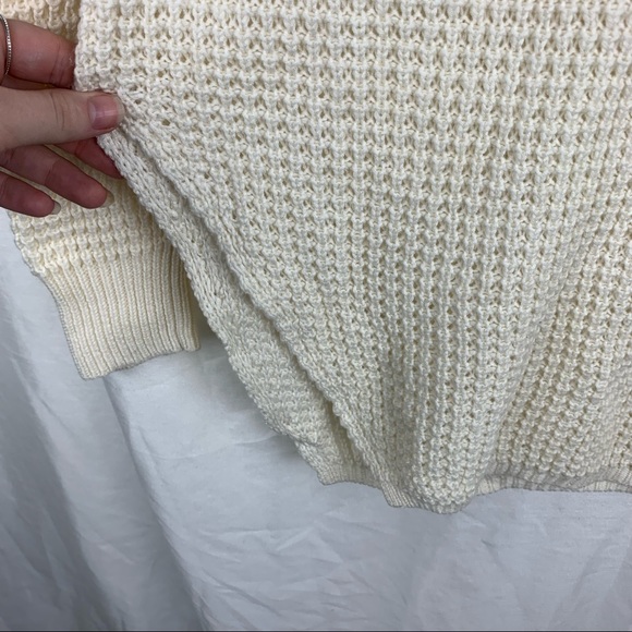 RW&CO Cowl Neck Knit Sweater Dress in Crème - Picture 5 of 8